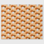 Rustikale Fallpumpen Geschenkpapier (Flach)