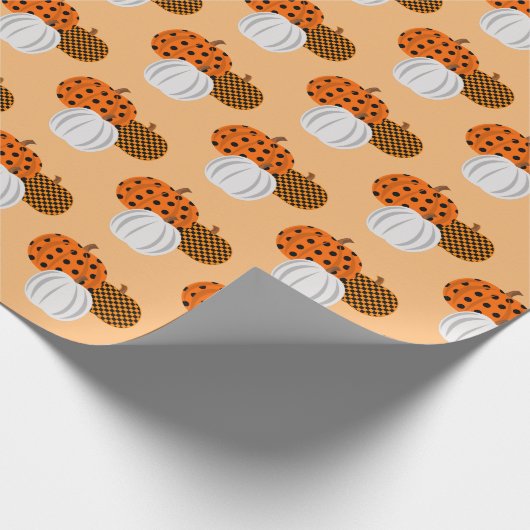 Rustikale Fallpumpen Geschenkpapier (Ecke)