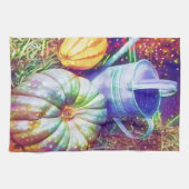 Rustikale Fallpumpen und Blume Geschirrtuch (Horizontal)