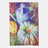 Rustikale Fallpumpen und Blume Geschirrtuch (Vertikal)