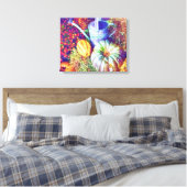Rustikale Fallpumpen und Blume Leinwanddruck (Insitu (Schlafzimmer))