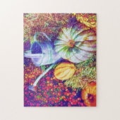 Rustikale Fallpumpen und Blume Puzzle (Vertikal)