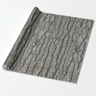 Rustikale falsche trockene Holzmaserung Baumrinde Geschenkpapier