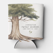 Rustikale Familienbaum Wiedersehen Picnic Vintag Dosenkühler (Vorderseite)