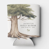 Rustikale Familienbaum Wiedersehen Picnic Vintag Dosenkühler (Rückseite)