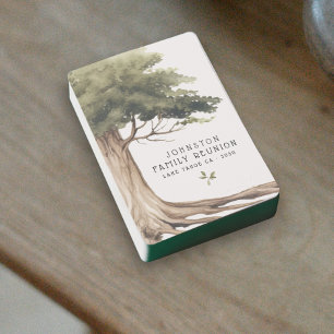 Rustikale Familienbaum Wiedersehen Picnic Vintag Spielkarten