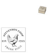 Rustikale Familienfarm Personalisiertes frisches H Gummistempel (Stempel)