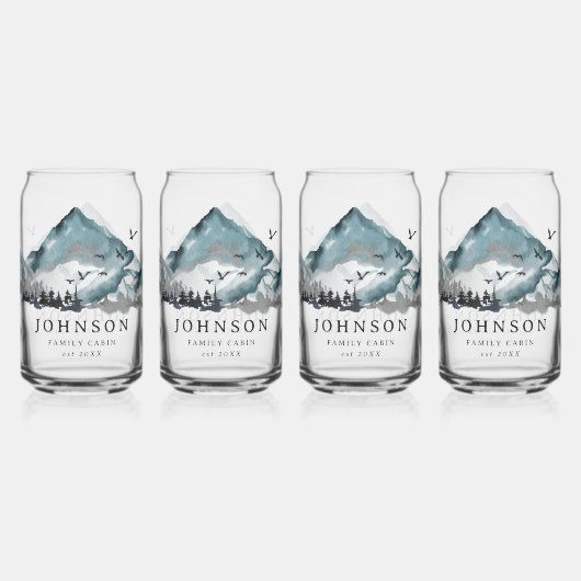 Rustikale Familienhütte Pinienwald Dosenglas (Hinten)