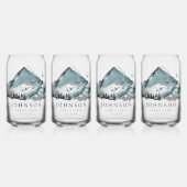 Rustikale Familienhütte Pinienwald Dosenglas (Vorderseite)