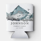 Rustikale Familienhütte Pinienwald Dosenkühler (Rückseite)