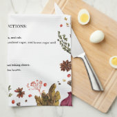 Rustikale Familienrezepte Geschirrtuch (Viertel Falte)