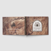 Rustikale Familienschuben Holzdekoration nach Maß Gästebuch (Voll)