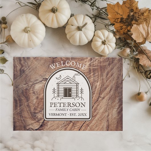 Rustikale Familienschuben Holzdekoration nach Maß Gästebuch