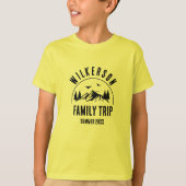 Rustikale Familientreppe Holzreklo T-Shirt (Vorderseite)