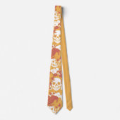 Rustikale Farbe Halloween Muster Neck Tie Krawatte (Vorderseite)