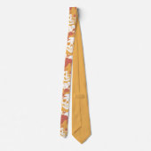 Rustikale Farbe Halloween Muster Neck Tie Krawatte (Rückseite)