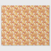 Rustikale Farbe Halloween Muster Wrapping Paper Ro Geschenkpapier (Flach)