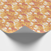 Rustikale Farbe Halloween Muster Wrapping Paper Ro Geschenkpapier (Ecke)