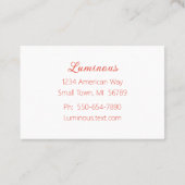 Rustikale, farbenfrohe, florale Grenzkarte Visitenkarte (Rückseite)