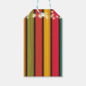 Rustikale, farbenfrohe kleine Türkei Babydusche Geschenkanhänger (Rückseite)