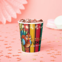 Rustikale, farbenfrohe kleine Türkei Babydusche Pappbecher