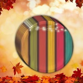 Rustikale, farbenfrohe kleine Türkei Babydusche Pappteller