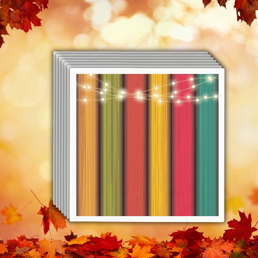 Rustikale, farbenfrohe kleine Türkei Babydusche Serviette