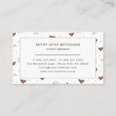 Rustikale Farm & Apiary | Eier und Honig Visitenkarte (Rückseite)