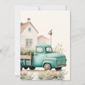 Rustikale Farm Friendsgiving Erntedank Dinner Einladung (Rückseite)