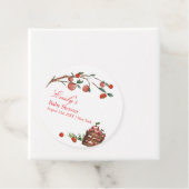 Rustikale Farm Ladybug Apple Girl Babydusche Geschenkanhänger (Beispiel)