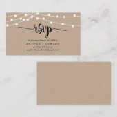 Rustikale Farm String Lichter, Schwarz, UAWG respo Begleitkarte (Vorne/Hinten)