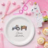 Rustikale Farm Traktor Teddy Bear Babydusche Pappteller (Party)