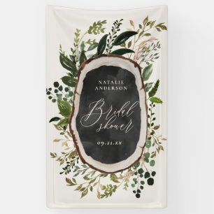 Rustikale Farmhaus-Scheune Botanische Brautparty Banner