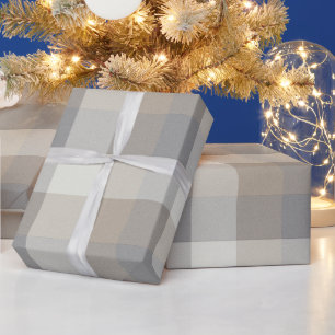 Rustikale Farmhouse-Karodecke in Tan Grau Elfenbei Geschenkpapier