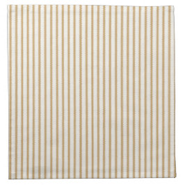 Rustikale Farmküche-Ticking-Streifen - Khaki & Wei Serviette