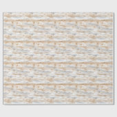 Rustikale Faux-Cream-Grau-Holz (kein echtes Holz) Geschenkpapier (Flach)