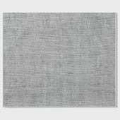 Rustikale Faux Hellgraue Jute Textur Geschenkpapier (Flach)