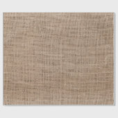 Rustikale Faux-Tan-Burlap-Textur Geschenkpapier (Flach)