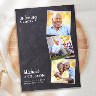 Rustikale Feier des Lebens 3 Fotos Gedenkstätte Einladung