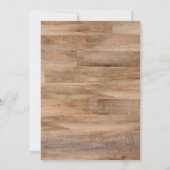 Rustikale Feier des Lebens mit Foto Einladung (Rückseite)