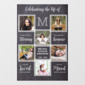 Rustikale Feier des Lebensdenkmals Einzigartigkeit Fensteraufkleber (Blatt)