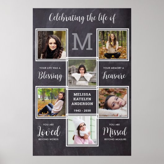 Rustikale Feier des Lebensdenkmals Einzigartigkeit Poster (Vorne)