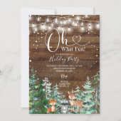 Rustikale Feier mit Pinienhainen Einladung (Vorderseite)