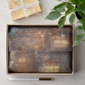 Rustikale Feiertage Mouse Weihnachtsdorf Dekoupage Seidenpapier (Geschenk)