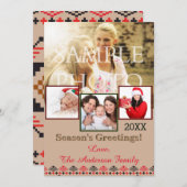 Rustikale Feiertagskarte (Vorne/Hinten)