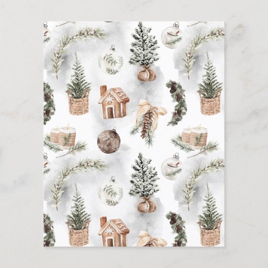 Rustikale Feiertagsparty (Rückseite)