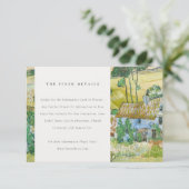 Rustikale Felder Bergwelt Hochzeiten Details Begleitkarte (Stehend Vorderseite)