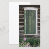 Rustikale Fenster-Fotokarte (Vorne/Hinten)