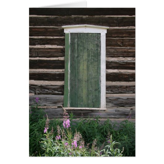 Rustikale Fensterkarte (Vorne)