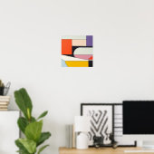 Rustikale Ferienwohnungs-Dekoration Boho-Kunst-Wan Poster (Heimbüro)